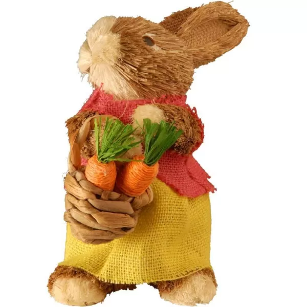 National Tree 9 Inch Brown Standing Rabbit with Burlap Skirt RAE1290361National Tree 9 Inch Brown Standing Rabbit with Burlap Skirt RAE1290361