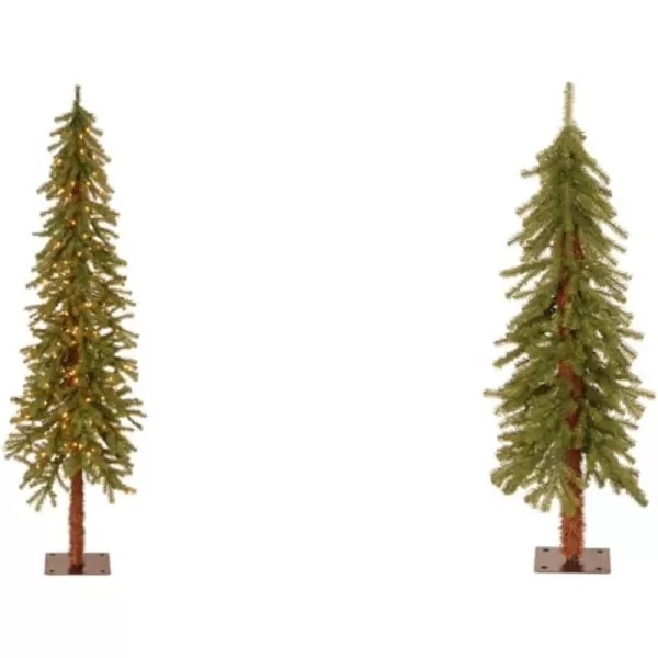 National Tree Company Artificial Christmas Tree  Includes Stand  Hickory Cedar  3 ft6 ft Tree  Trees Green 4 ft