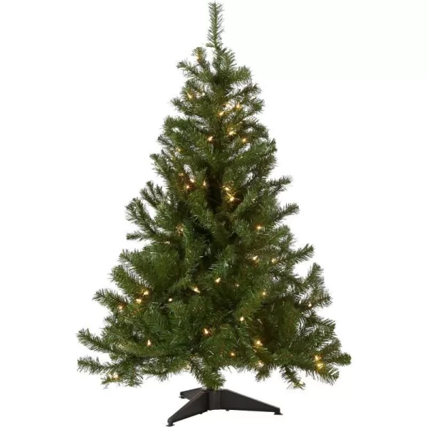 National Tree Company Artificial Slim Christmas Tree Green Kingswood Fir Includes Stand 4 Feet4 feet Green