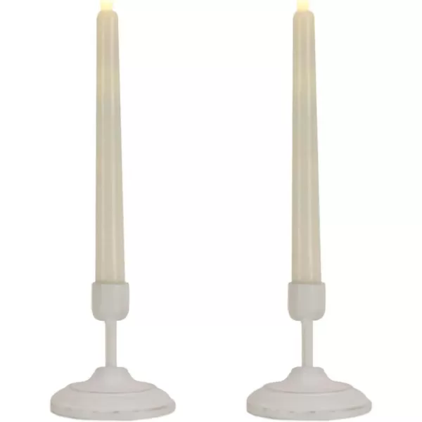 National Tree Company HGTV Home Collection 2 Heritage Flameless LED Window Candles with Remote Heavy White WashedNational Tree Company HGTV Home Collection 2 Heritage Flameless LED Window Candles with Remote Heavy White Washed