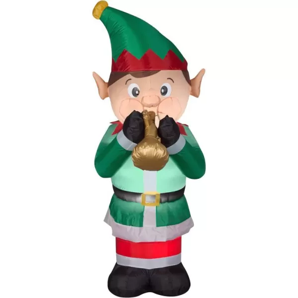 National Tree Company Inflatable Trumpet Playing Elf LED Lights Plug in Christmas Collection 72 InchesNational Tree Company Inflatable Trumpet Playing Elf LED Lights Plug in Christmas Collection 72 Inches