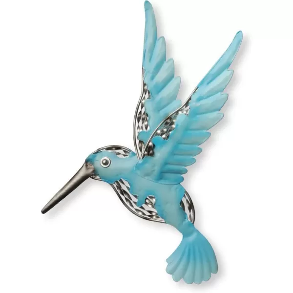 National Tree Company Metal Wall Decoration Majestic Pink Bird Ornate Metal Design Spring Collection 14 InchesBlue