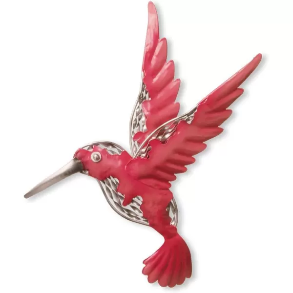 National Tree Company Metal Wall Decoration Majestic Pink Bird Ornate Metal Design Spring Collection 14 InchesPink