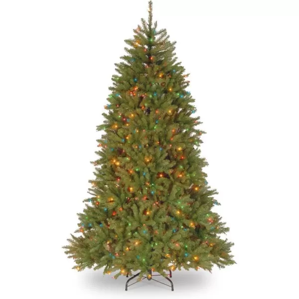 National Tree Company PreLit Artificial Full Christmas Tree Green Dunhill Fir Multicolor Lights Includes Stand 75 FeetNational Tree Company PreLit Artificial Full Christmas Tree Green Dunhill Fir Multicolor Lights Includes Stand 75 Feet