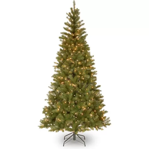 National Tree Company PreLit Artificial Slim Christmas Tree Green Aspen Spruce White Lights Includes Stand 6 Feet7 ft