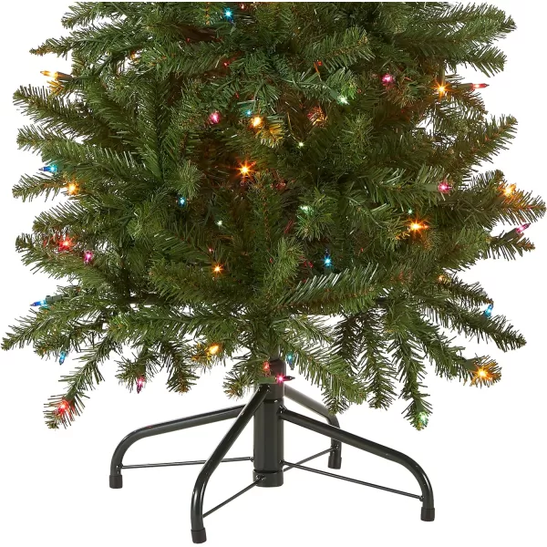 National Tree Company Artificial PreLit Slim Christmas Tree Green Kingswood Fir Multicolor Lights Includes Stand 65 Feet45 ft Christmas Tree