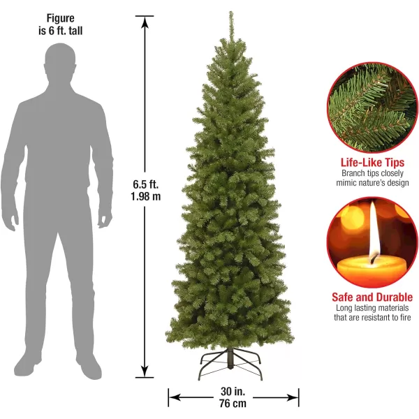 National Tree Company Artificial Slim Christmas Tree Green North Valley Spruce Includes Stand 65 FeetNational Tree Company Artificial Slim Christmas Tree Green North Valley Spruce Includes Stand 65 Feet