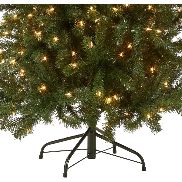 National Tree Company PreLit Artificial Full Christmas Tree Green North Valley Spruce White Lights Includes Stand 5 FeetNational Tree Company PreLit Artificial Full Christmas Tree Green North Valley Spruce White Lights Includes Stand 5 Feet