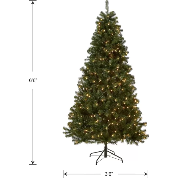 National Tree Company PreLit Artificial Giant Christmas Tree Green North Valley Spruce White Lights Includes Stand 16 Feet65 ft