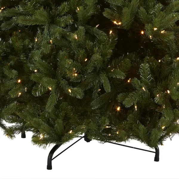 National Tree Company Prelit Feel Real Artificial Full Downswept Christmas Tree Green Douglas Fir Dual Color LED Lights Includes Stand 9 feet9 ft Christmas Tree