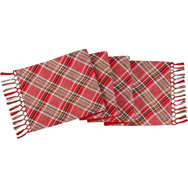 HGTV Home Collection 13X72 Oblong Plaid Runner with TasselHGTV Home Collection 13X72 Oblong Plaid Runner with Tassel