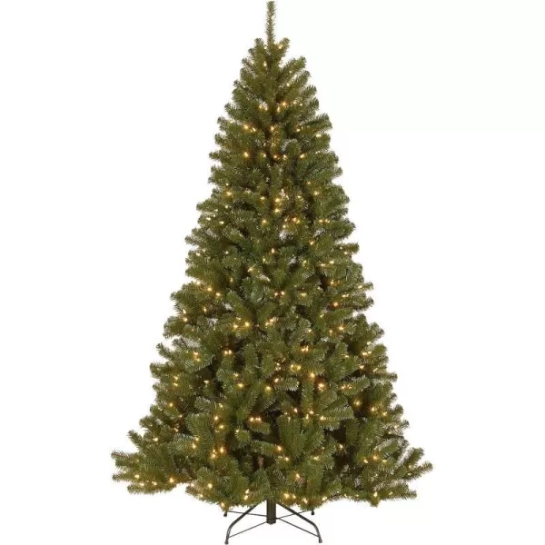 National Tree Company PreLit Artificial Giant Christmas Tree Green North Valley Spruce White Lights Includes Stand 16 Feet75 ft