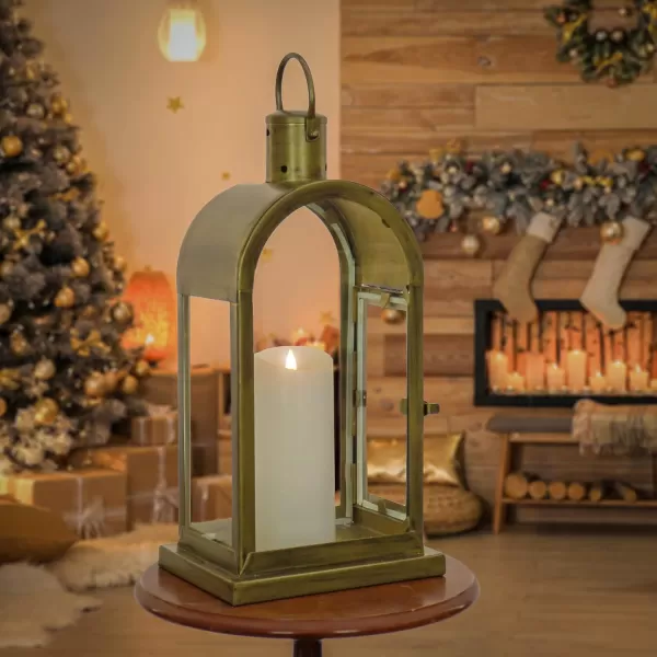 HGTV Home Collection Arched Candle Lantern Christmas Themed Home Decor Small Antique Bronze 16 inHGTV Home Collection Arched Candle Lantern Christmas Themed Home Decor Small Antique Bronze 16 in