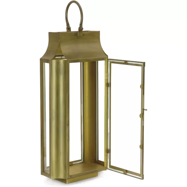 HGTV Home Collection Slim Lantern Christmas Themed Home Decor Large Gold 25 inHGTV Home Collection Slim Lantern Christmas Themed Home Decor Large Gold 25 in