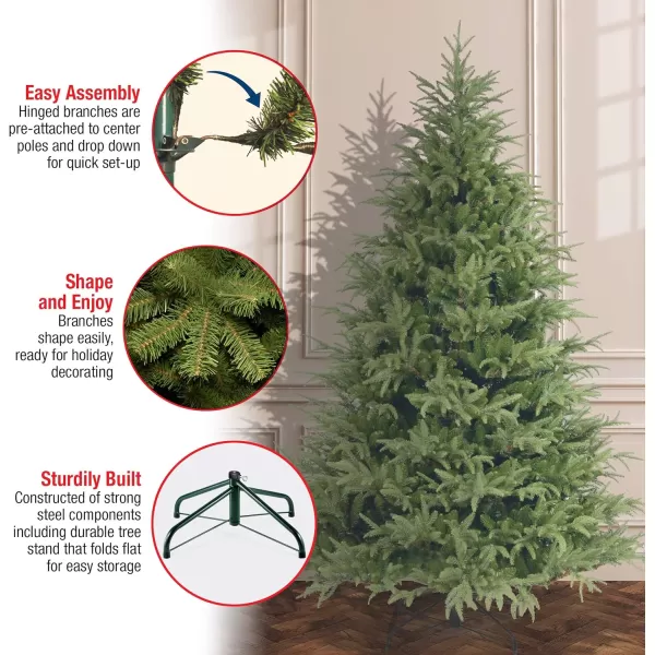 National Tree Company Feel Real Artificial Full Christmas Tree Green Frasier Grande Includes Stand 7 Feet7 ft