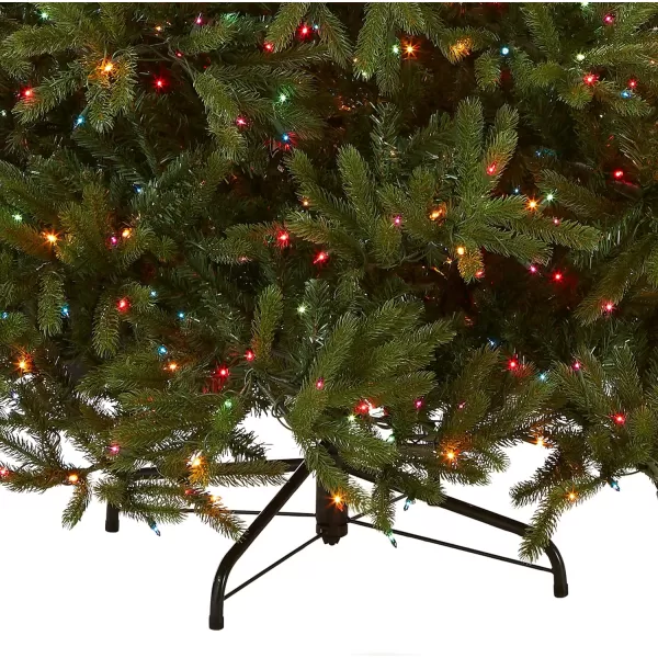 National Tree Company Feel Real Prelit Artificial Christmas Tree  Includes Prestrung MultiColor Lights and Stand  Jersey Fraser Fir  75 ft75 ft Tree