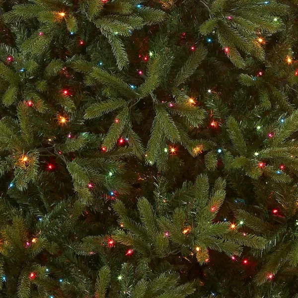 National Tree Company Feel Real Prelit Artificial Christmas Tree  Includes Prestrung MultiColor Lights and Stand  Jersey Fraser Fir  75 ft75 ft Tree