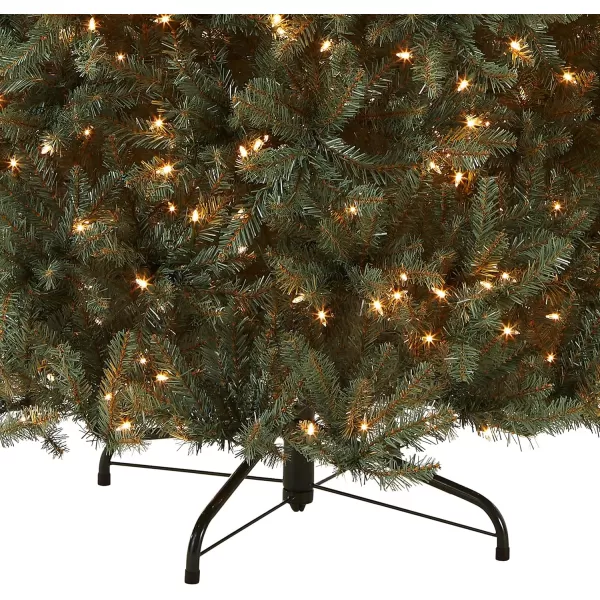 National Tree Company PreLit Artificial Full Christmas Tree Blue Dunhill Fir White Lights Includes Stand 75 Feet75 ft