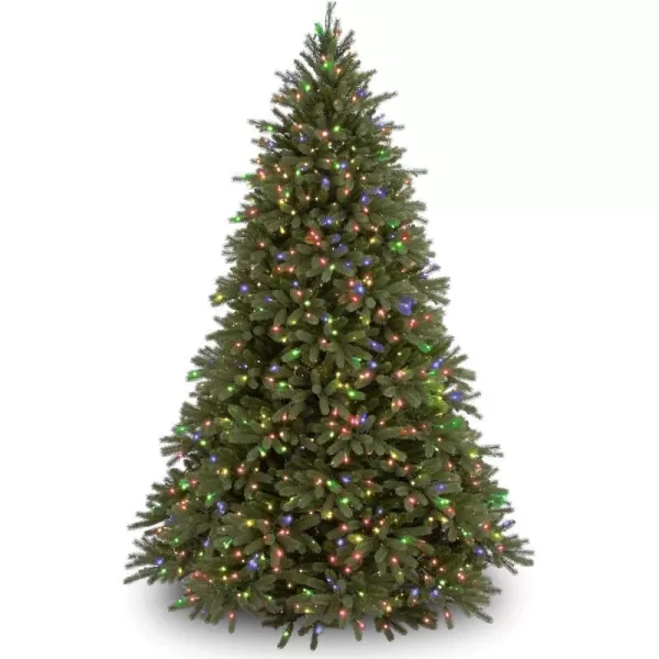 National Tree Company Feel Real Prelit Artificial Christmas Tree  Includes Prestrung MultiColor Lights and Stand  Jersey Fraser Fir  75 ft65 ft Tree