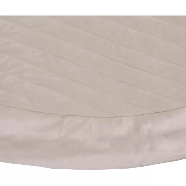 HGTV Home Collection Quilted Velvet Tree Skirt Ivory 60inHGTV Home Collection Quilted Velvet Tree Skirt Ivory 60in