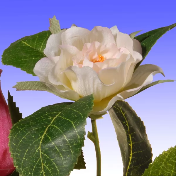 National Tree 72quot Rose and Hydrangea Garland