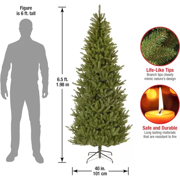 National Tree Company Artificial Christmas Tree  Fraser Fir Slim  65 ft65 ft Green