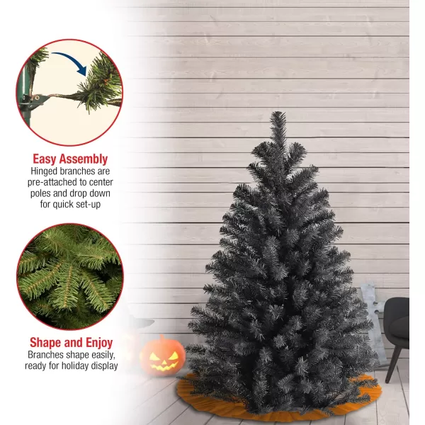 National Tree Company Artificial Full Christmas Tree Black North Valley Spruce Includes Stand 65 Feet45 ft