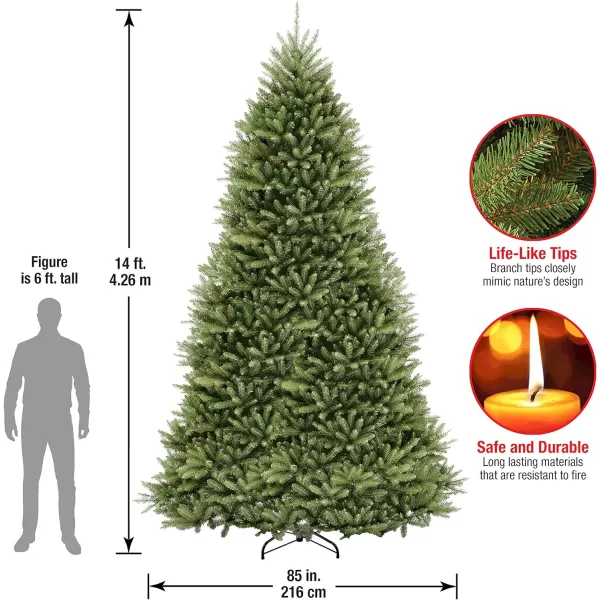 National Tree Company Artificial Full Christmas Tree Green Dunhill Fir Includes Stand 12 Feet14 ft