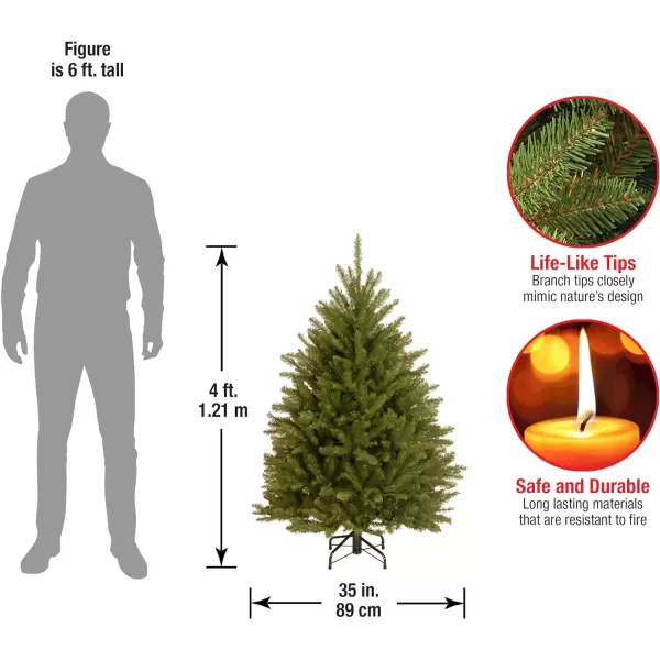 National Tree Company Artificial Full Christmas Tree Green Dunhill Fir Includes Stand 12 Feet4 ft