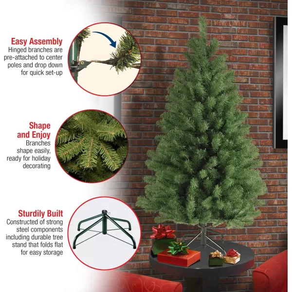 National Tree Company Artificial Full Christmas Tree Green North Valley Spruce Includes Stand 4 FeetNational Tree Company Artificial Full Christmas Tree Green North Valley Spruce Includes Stand 4 Feet