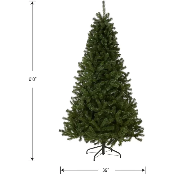 National Tree Company Artificial Full Christmas Tree Green North Valley Spruce Includes Stand 6 Feet6 ft Green