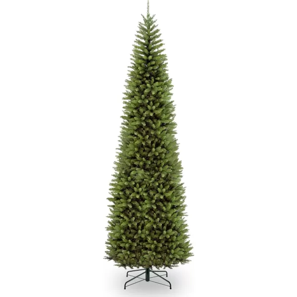 National Tree Company Artificial Slim Christmas Tree Green Kingswood Fir Includes Stand 12 FeetTree  Christmas Tree 75 Feet