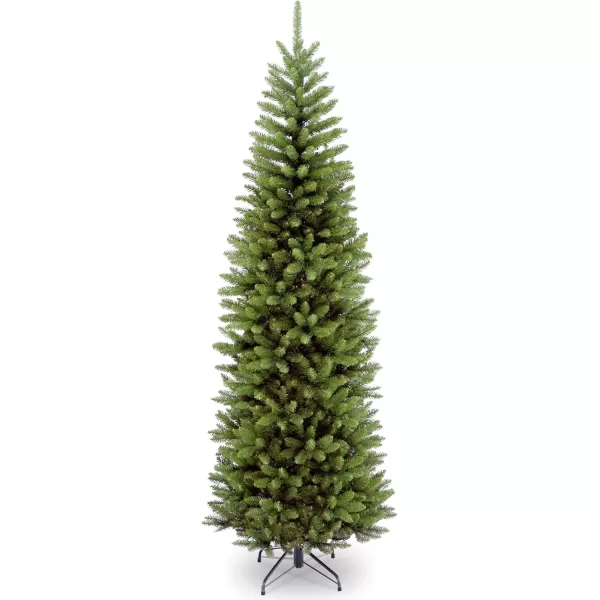 National Tree Company Artificial Slim Christmas Tree Green Kingswood Fir Includes Stand 9 FeetTrees  Christmas Tree 7 Feet