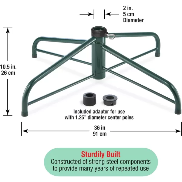 National Tree Company Christmas Tree Fits 125 to 2 Inch Pole 36 Inch Folding StandNational Tree Company Christmas Tree Fits 125 to 2 Inch Pole 36 Inch Folding Stand