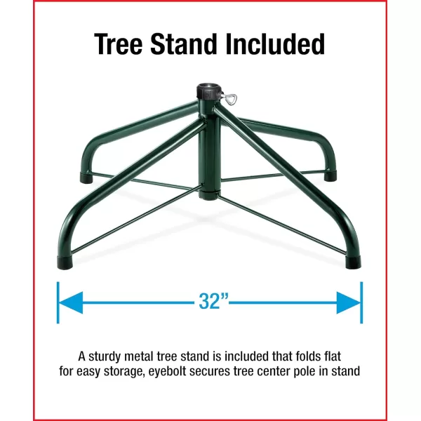 National Tree Company Feel Real Prelit Artificial Christmas Tree  Includes Prestrung MultiColor Lights and Stand  Jersey Fraser Fir  75 ft9 ft Tree