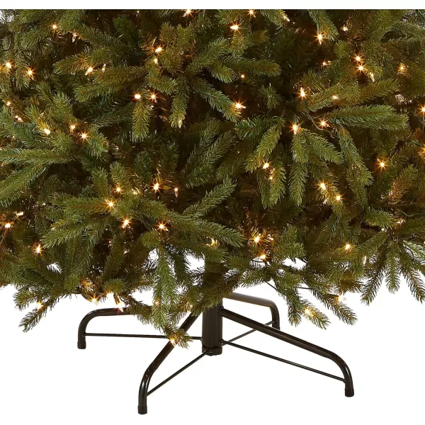 National Tree Company Feel Real Prelit Artificial Christmas Tree  Includes Prestrung White Lights and Stand  Jersey Fraser Fir Slim 75 ft75 ft