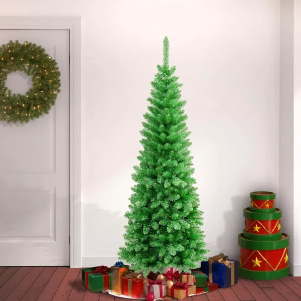 National Tree Company First Traditions Rowan Pencil Slim Christmas Tree 6 ftNational Tree Company First Traditions Rowan Pencil Slim Christmas Tree 6 ft