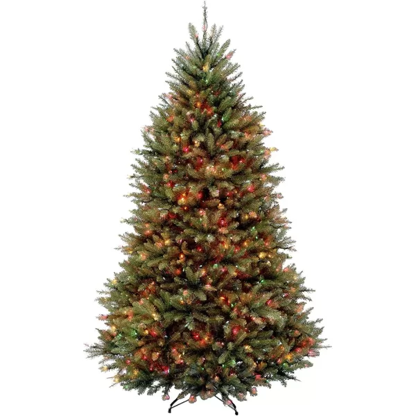 National Tree Company PreLit Artificial Full Christmas Tree Green Dunhill Fir Multicolor Lights Includes Stand 65 FeetChristmas Tree  Garland Crestwood Spruce