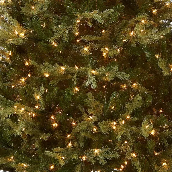 National Tree Company PreLit Feel Real Artificial Medium Christmas Tree Green Nordic Spruce White Lights Includes Stand 9 Feet75 ft