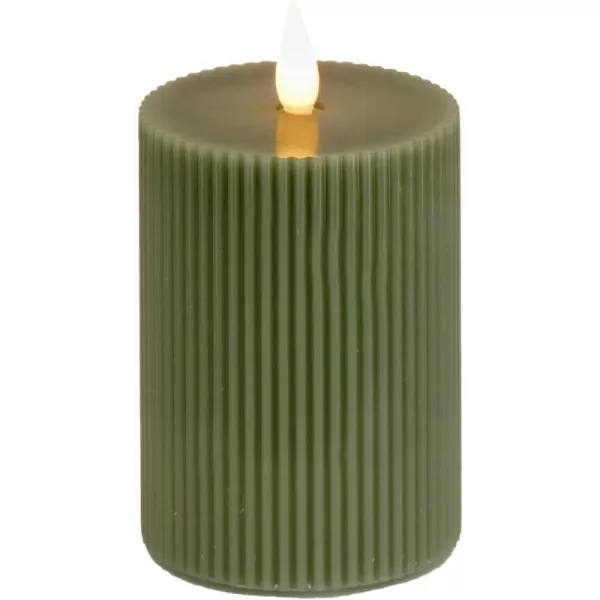 HGTV Home Collection Georgetown Real Motion Flameless Candle With Remote Green with Warm White LED Lights Battery Powered 9 inHGTV Home Collection Georgetown Real Motion Flameless Candle With Remote Green with Warm White LED Lights Battery Powered 9 in