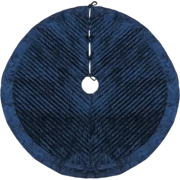 HGTV Home Collection Quilted Velvet Tree Skirt Blue 60inHGTV Home Collection Quilted Velvet Tree Skirt Blue 60in