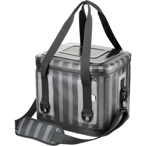 National Outdoor Living Grey Stripe Soft Cooler BagNational Outdoor Living Grey Stripe Soft Cooler Bag