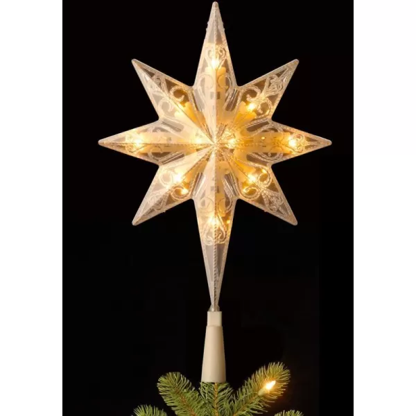 National Tree 11 Inch Bethlehem Star Tree Topper with 10 Battery Operated Dual Color LED Lights with 9 Functions TA2111LB1National Tree 11 Inch Bethlehem Star Tree Topper with 10 Battery Operated Dual Color LED Lights with 9 Functions TA2111LB1