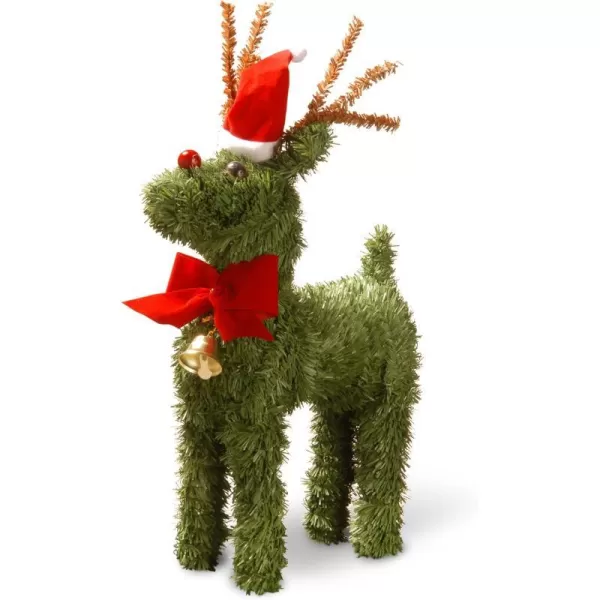 National Tree 12 Inch Holiday Reindeer with Bell RD780012National Tree 12 Inch Holiday Reindeer with Bell RD780012