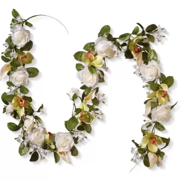 National Tree 72quot Spring Flowers Garland