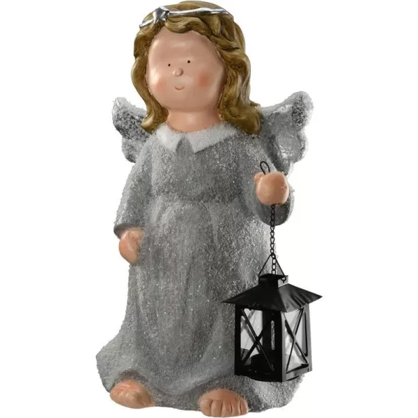 National Tree Company 16 Magnesia Angel with Wings TLight Holder Grey Bronze White BlackNational Tree Company 16 Magnesia Angel with Wings TLight Holder Grey Bronze White Black