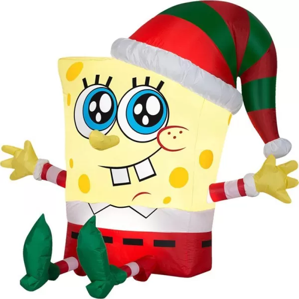 National Tree Company 33 Inflatable Holiday Spongebob YellowNational Tree Company 33 Inflatable Holiday Spongebob Yellow