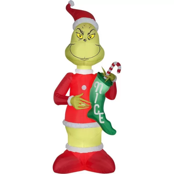 National Tree Company 9 ft Inflatable Grinch with Stocking RedNational Tree Company 9 ft Inflatable Grinch with Stocking Red