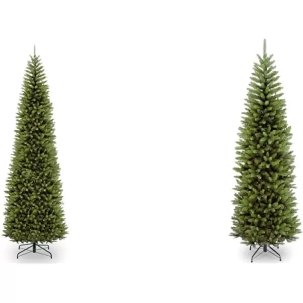 National Tree Company Artificial Slim Christmas Tree Green Kingswood Fir Includes Stand 12 FeetTree  Christmas Tree 75 Feet