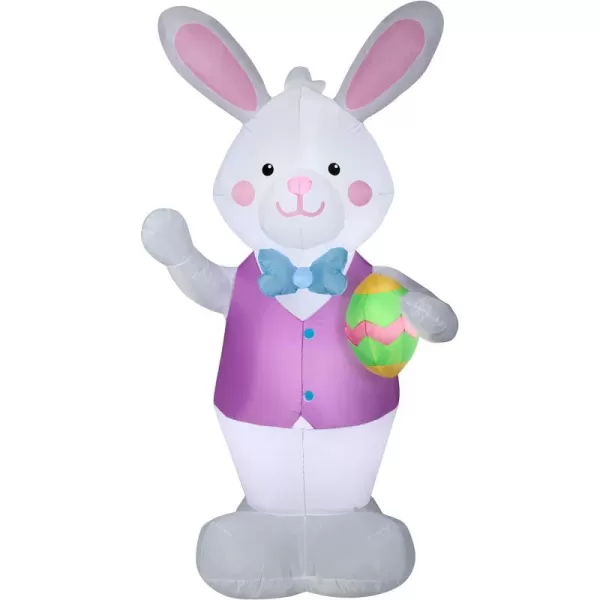 National Tree Company Bunny with Egg Inflatable Decoration White Easter Collection 7 InchesNational Tree Company Bunny with Egg Inflatable Decoration White Easter Collection 7 Inches